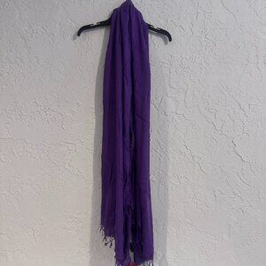 💜✨ Modal Purple Scarf – Museum of Fine Arts Boston – 100% Viscose – NEW w/ Tag